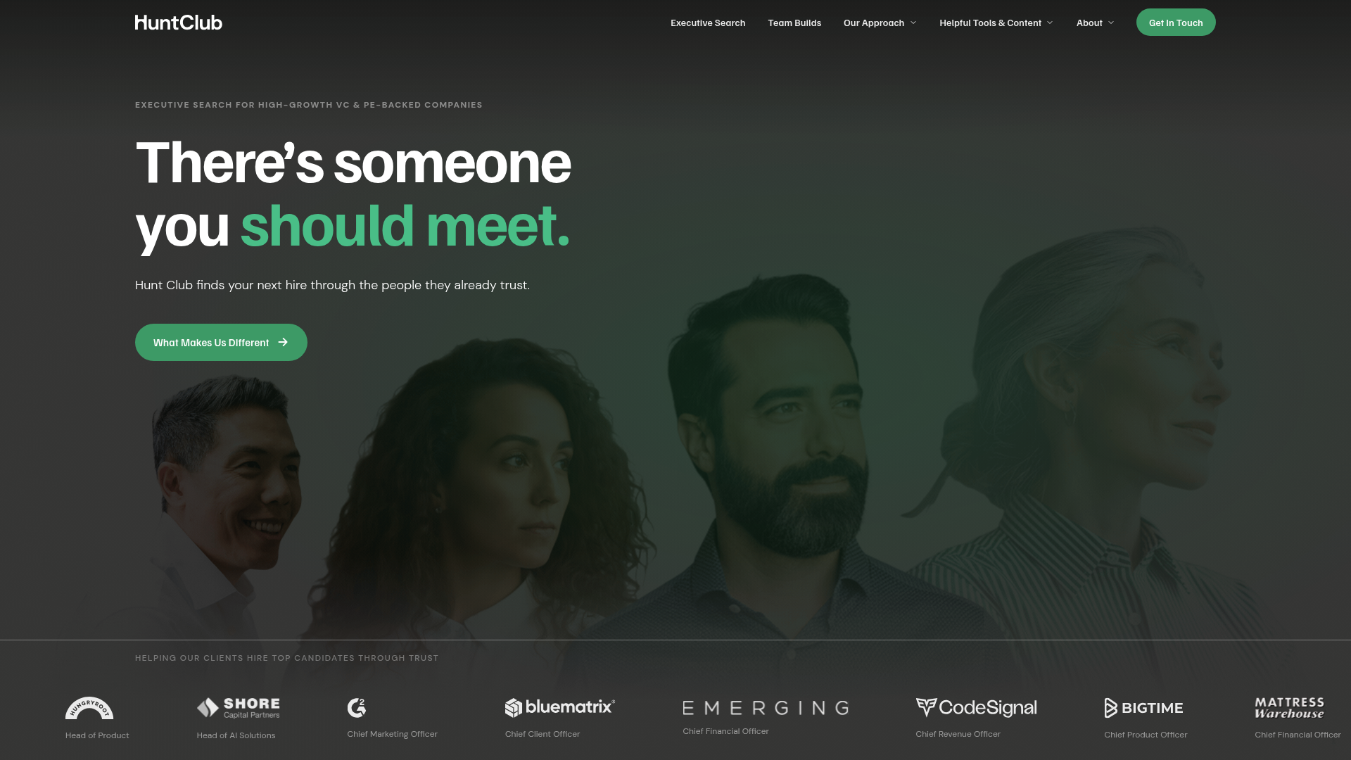 Hunt Club homepage