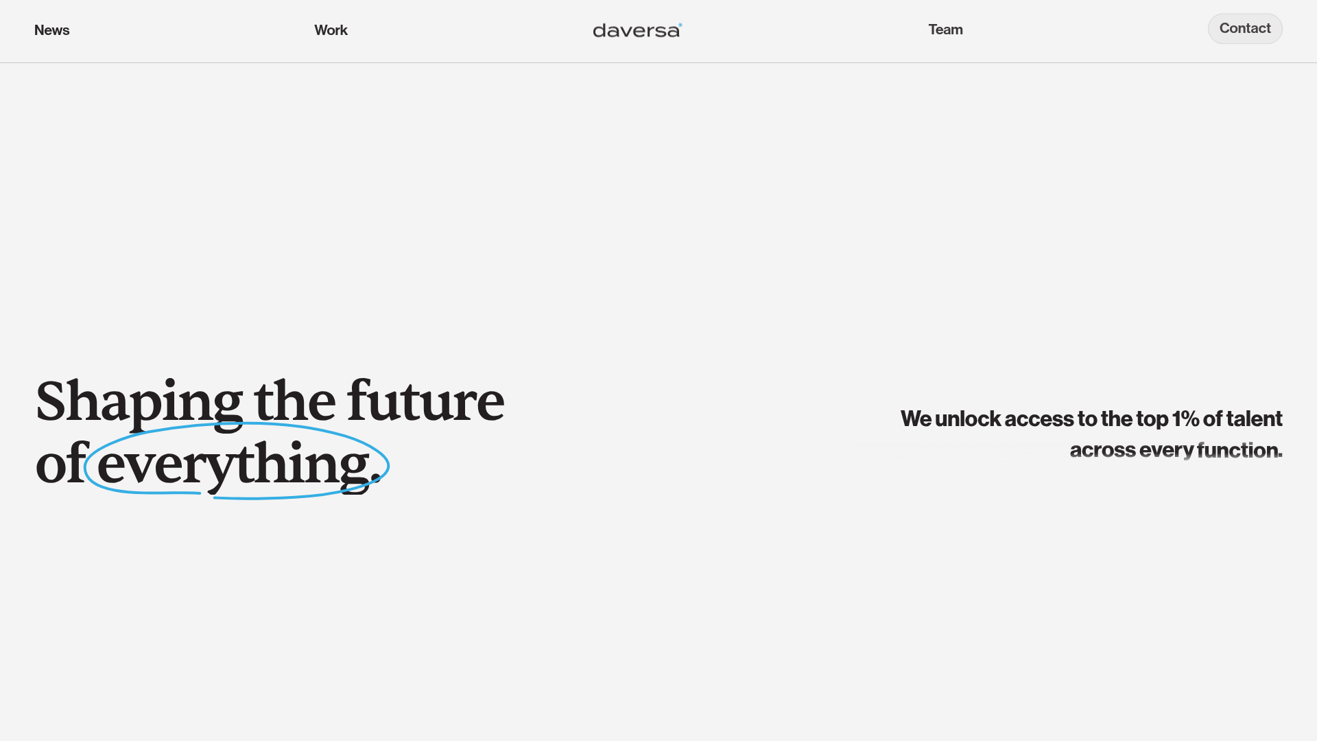 Daversa Partners homepage