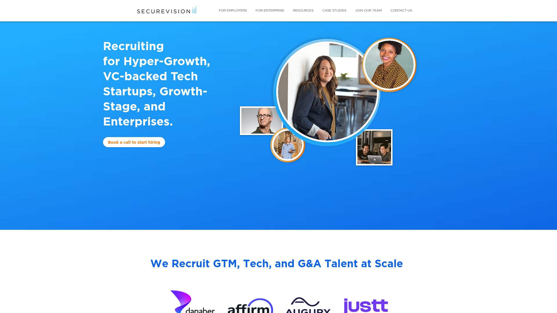SecureVision homepage