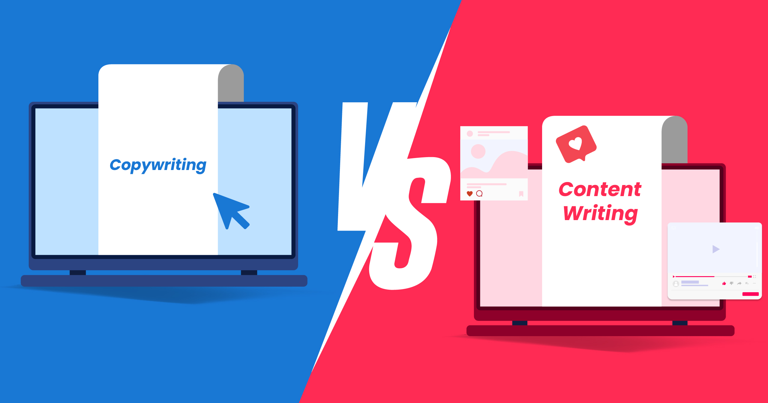 Copywriting Vs Content Writing: What Is The Difference [2 Examples]