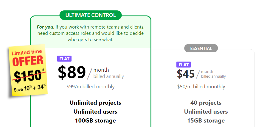 ProofHub Pricing