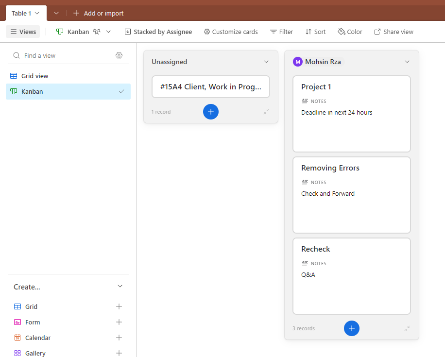 Kanban View