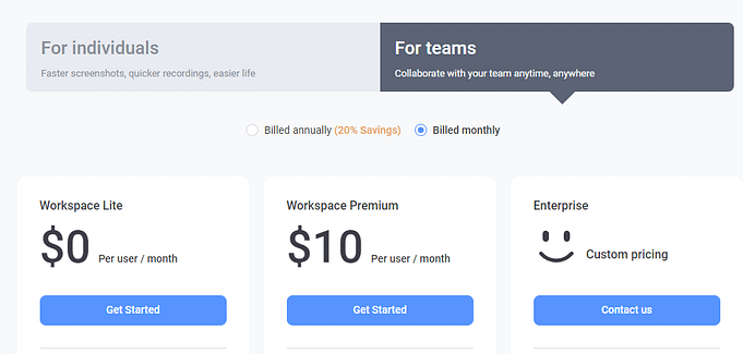 For Teams Billed Monthly Price