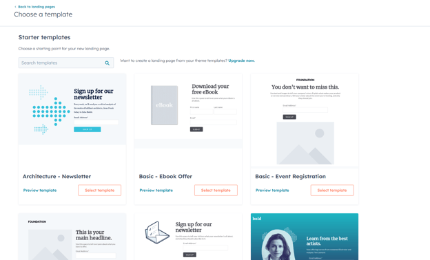 Landing Pages