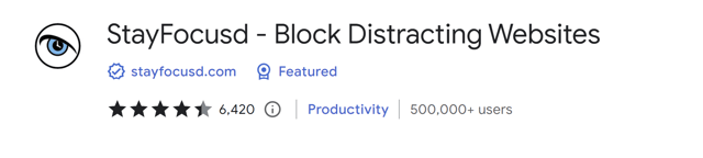 StayFocusd - Block Distracting Websites