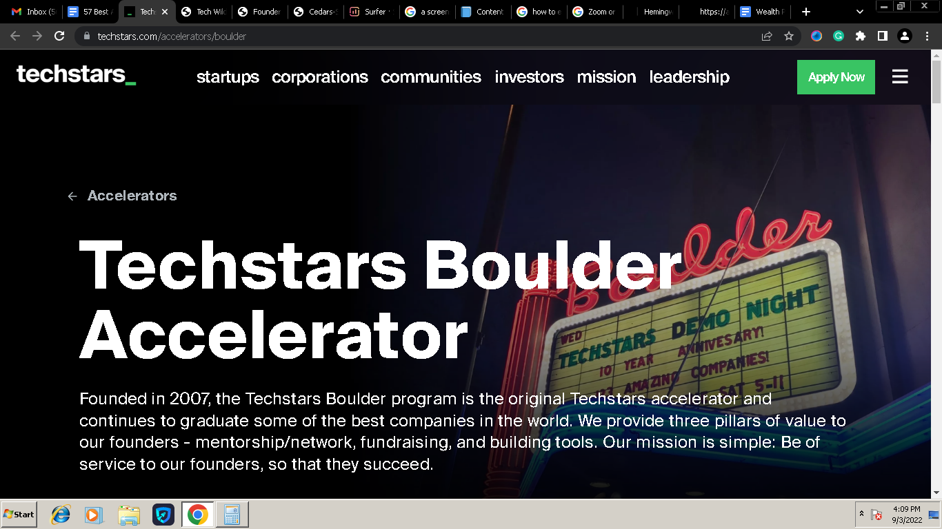 Techstars Boulder Accelerator 