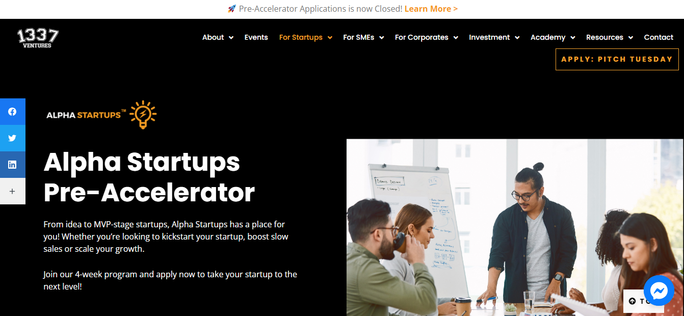 Alpha Startups By 1337 Ventures