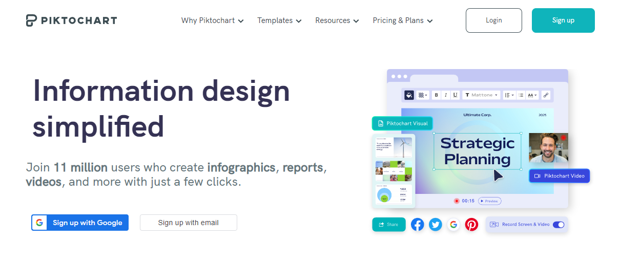 Infographic Maker Trusted By 11 Million Users - Piktochart